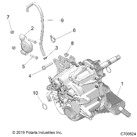 DRIVE TRAIN, MAIN GEARCASE MOUNTING - R21RCA57A1/A7 (C700524)