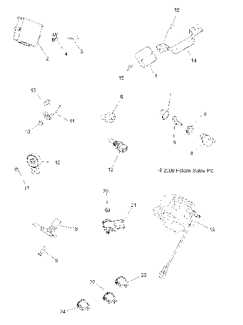 ELECTRICAL, SWITCHES and SENSORS and ECM - A08MN76AF/AL/AQ/AR/AS/AT/AX (49ATVELECT08SP800)
