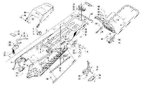 TUNNEL, REAR BUMPER, AND SNOWFLAP ASSEMBLY [98996]