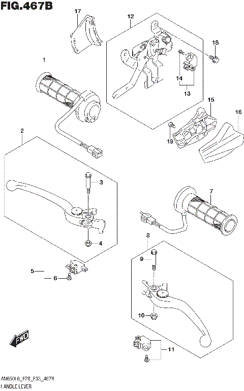 HANDLE LEVER (AN650ZL6 E28)