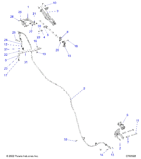 BRAKES, PARKING BRAKE - D23P2ED4D4 (C703326)