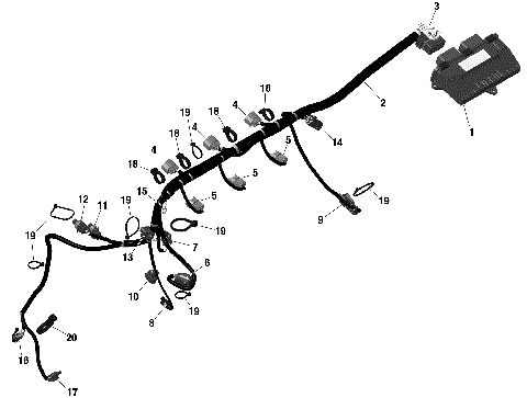 01- ROTAX - Engine Harness And Electronic Module