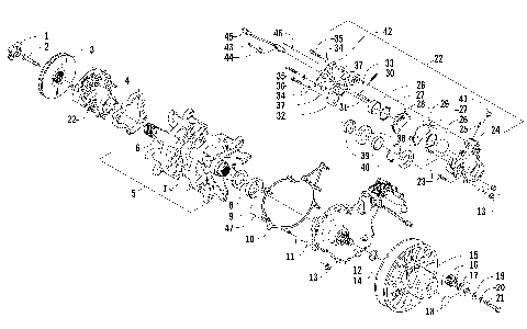 DRIVE TRAIN SHAFT AND BRAKE ASSEMBLIES [86429]