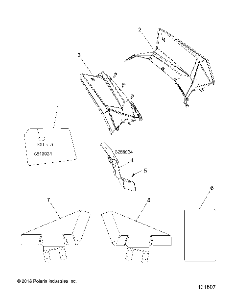 BODY, REAR CAB AND HEAT SHIELDS - A16SVE95NM/AN2 (101607)