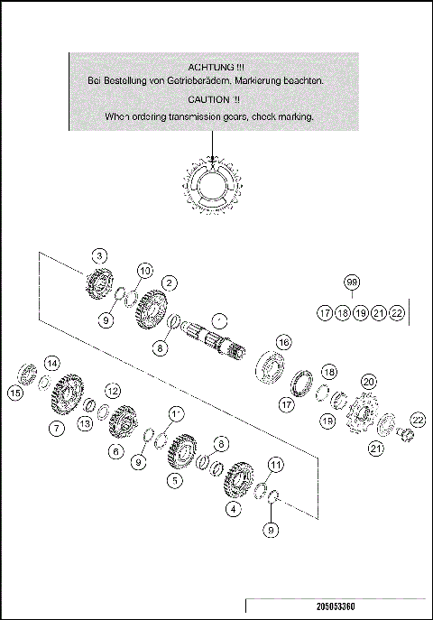 TRANSMISSION II - COUNTERSHAFT