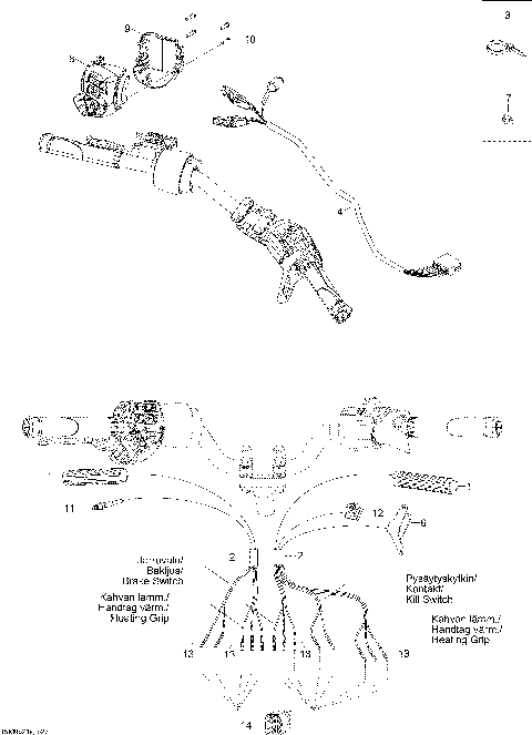 10- Steering Wiring Harness WT 550F