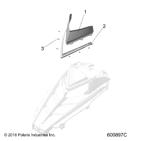 BODY, WINDSHIELD - S21CBU5BSL (600897C)