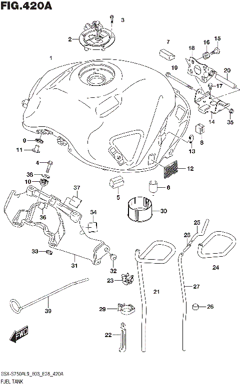 FUEL TANK (GSX-S750ZL9 E03)