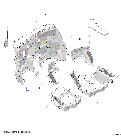 BODY, FLOOR PANELS - Z24G4C92AN/BN (C702966-1)