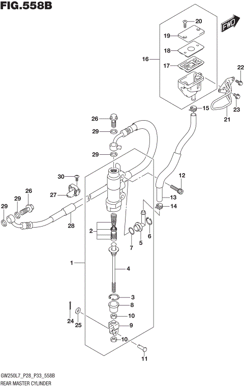 REAR MASTER CYLINDER (GW250ZL7 P28)