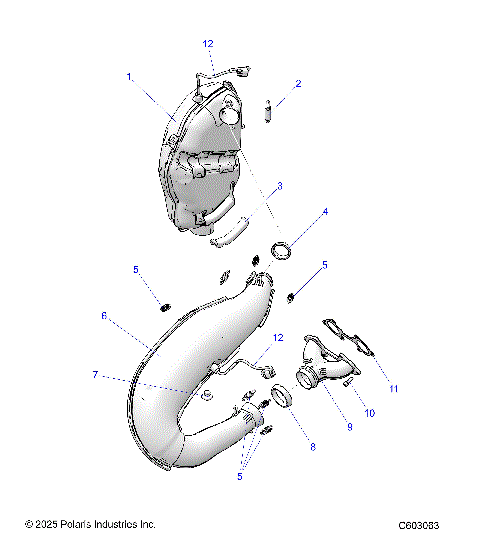 ENGINE, EXHAUST - S26TFF6RSL/TFP6RSL (C603063)