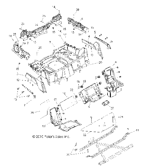 BODY, REAR RACK and FENDERS - Z14VH76AC/AD/EAI/EAK/EAJ/EAL/EAW (49RGRRACKMTG13RZR)