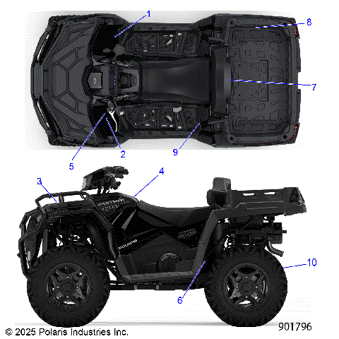 BODY, DECALS, STANDARD - A26SWE57AL (901796)