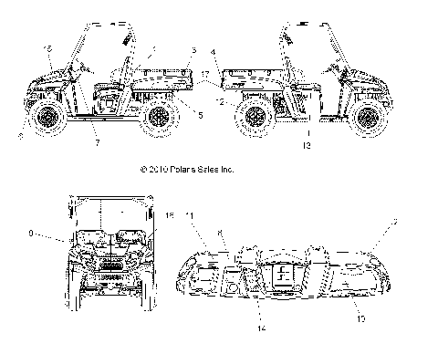 BODY, DECALS - R11RC08LG (49RGRDECAL11LSV)