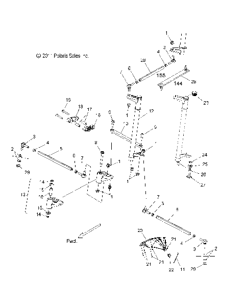 STEERING, LOWER - S15CC6/CK6/CM6 ALL OPTIONS (49SNOWSTEERINGLWR12600RMK)
