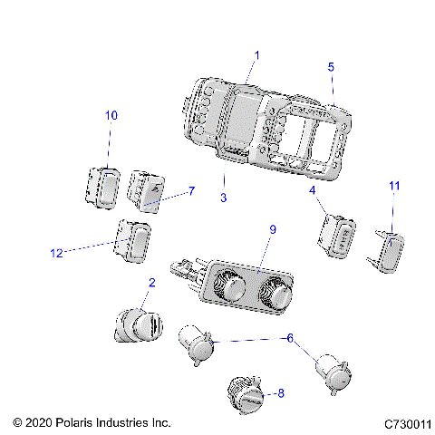 ELECTRICAL, DASH CONTROLS - R21TAE99FA/SFA/SCA/SCK/EA/EK (C730011)