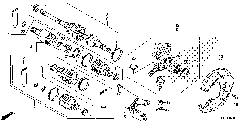 FRONT KNUCKLE@FRONT DRIVE