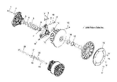 DRIVE CLUTCH - S07NT5BS/BSA/BE/BEA (49SNOWDRIVECLUTCH550)