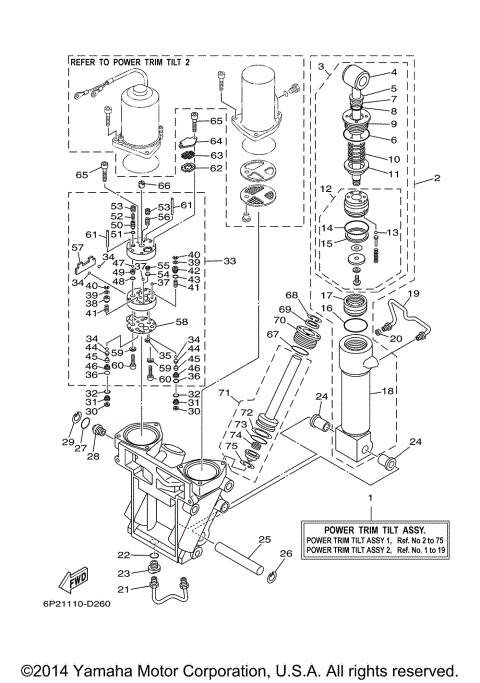 POWER TRIM TILT ASSY 1
