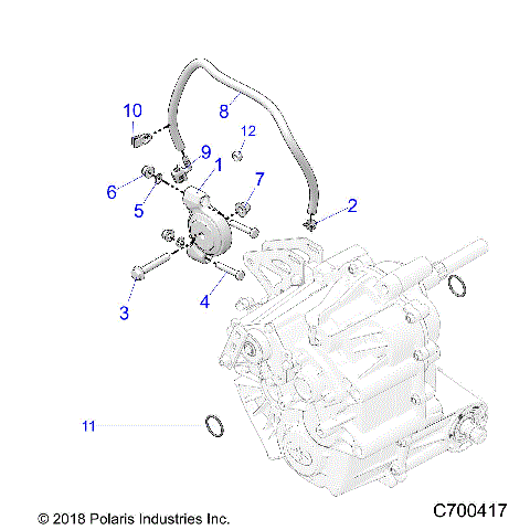 DRIVE TRAIN, MAIN GEARCASE MOUNTING - R21RRED4FA/NA/SCA (C700417)