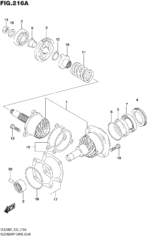 SECONDARY DRIVE GEAR
