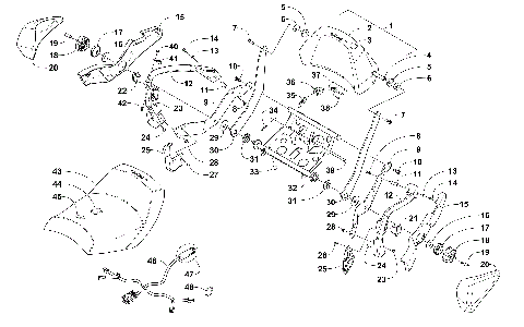PASSENGER SEAT AND BACKREST ASSEMBLY [106827]