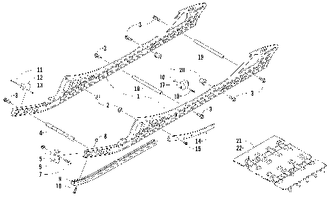 SLIDE RAIL AND TRACK ASSEMBLY [98045]