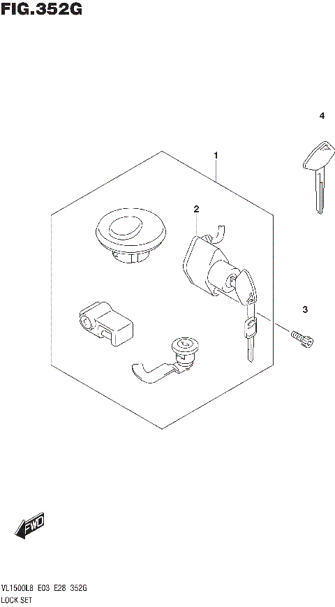 LOCK SET (VL1500TL8 E33)