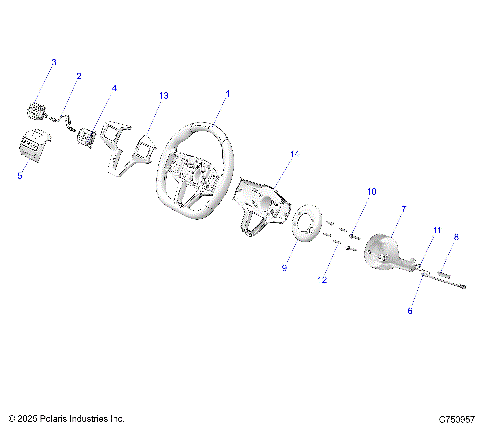 STEERING, WHEEL - Z25RPD2KAK/BK/AJ/BJ/AM/BM (C750957)