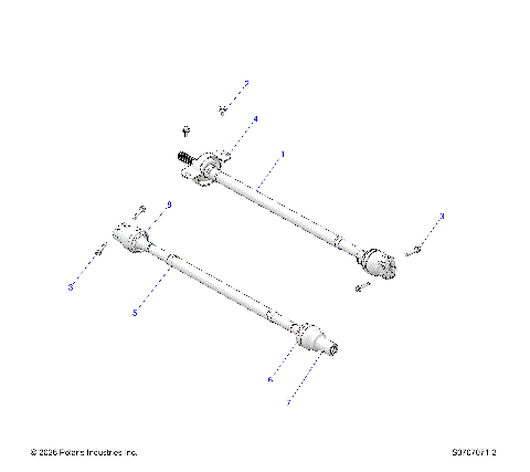 DRIVE TRAIN, FRONT & REAR PROP SHAFTS