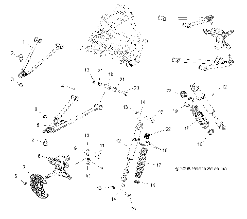 SUSPENSION, FRONT - A09GP52AA (49ATVSUSPFRT09OUT525IRS)