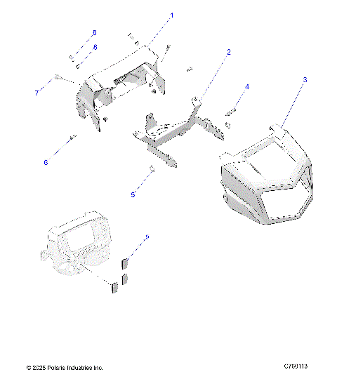 BODY, HEADLIGHT POD - A26SED57C1 (C760113)