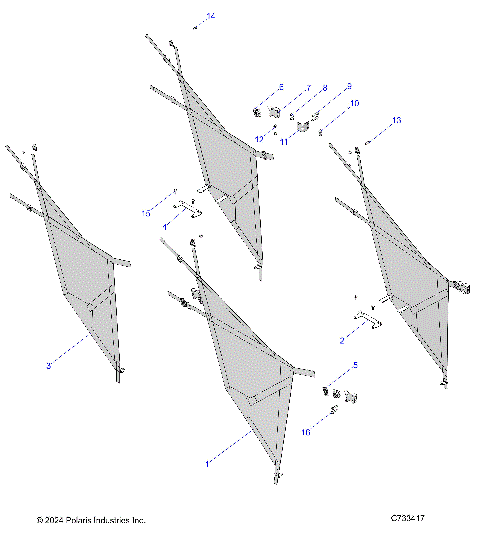 BODY, SIDE NETS - R25M4E57L5 (C733417)