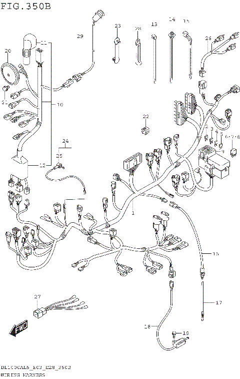 WIRING HARNESS (DL1000AL5 E28)