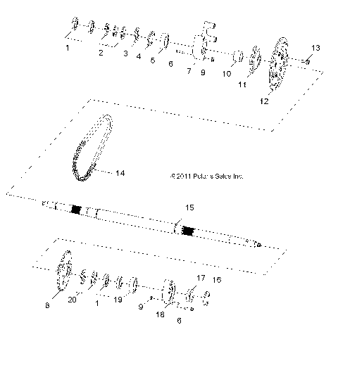 WHEELS, REAR AXLE - R14VA17AA/AF (49RGRAXLE12RZR170)