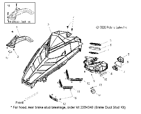 BODY, HOOD ASM. - S10BF6KSL/KSA/KEA (49SNOWHOOD10RUSH)