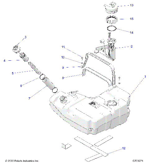 FUEL SYSTEM, FUEL TANK - Z23RMU2KAN/BN (C703271)