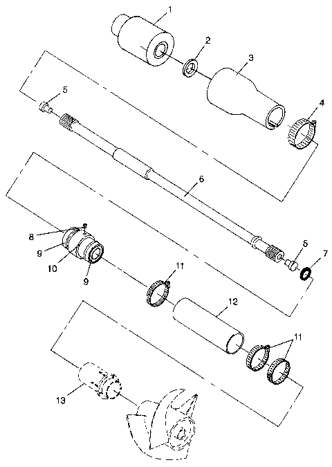 DRIVE SYSTEM SLT 700 B964166 and  Intl. SLT 700 I964166 (4933923392B002)