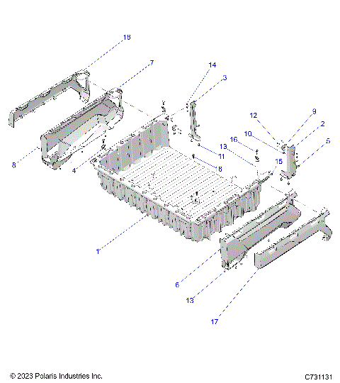 BODY, BOX - R25RRED4FA/DA/SD4CA/CK (C731131)
