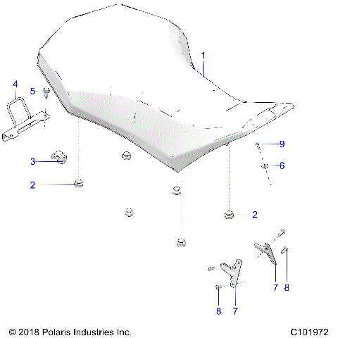 BODY, SEAT - A20SXE95KL/KR (C101972)