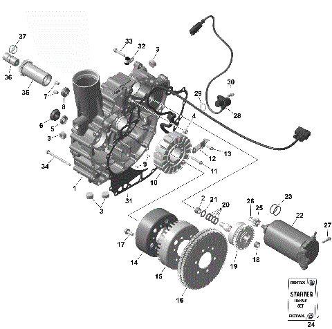 01- ROTAX - Magneto and Electric Starter