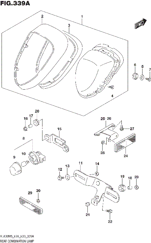 REAR COMBINATION LAMP (E33)