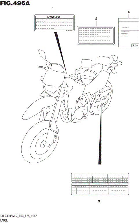LABEL (DR-Z400SML7 E03)