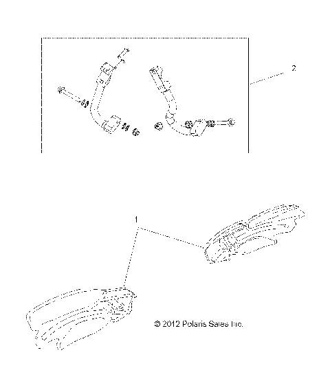 BODY, HANDGUARDS - A19SVS95CR/ER [49ATVGUARD13850SCRAM]