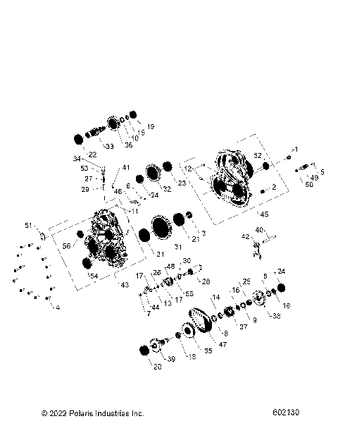 DRIVE TRAIN, GEARCASE INTERNALS - S23TDP9FS (602130)