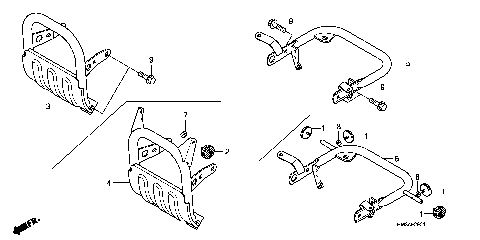 CARRY PIPE (TRX300EX'07-)