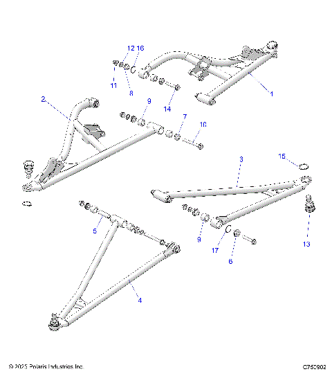 SUSPENSION, FRONT CONTROL ARMS - Z26NES99A4/B4 (C750902)