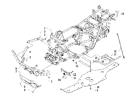FRAME AND RELATED PARTS [93392]