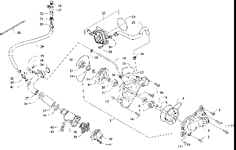 WATER PUMP AND THERMOSTAT ASSEMBLY [303261]