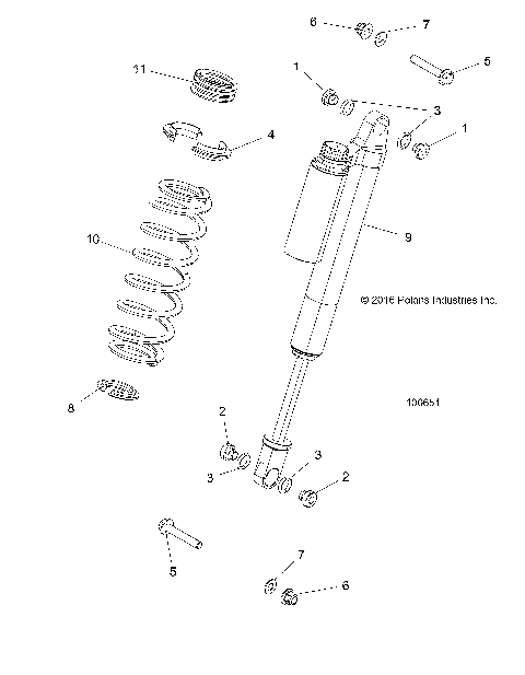 SUSPENSION, FRONT SHOCK MOUNTING - A18DCE87BB (100651)